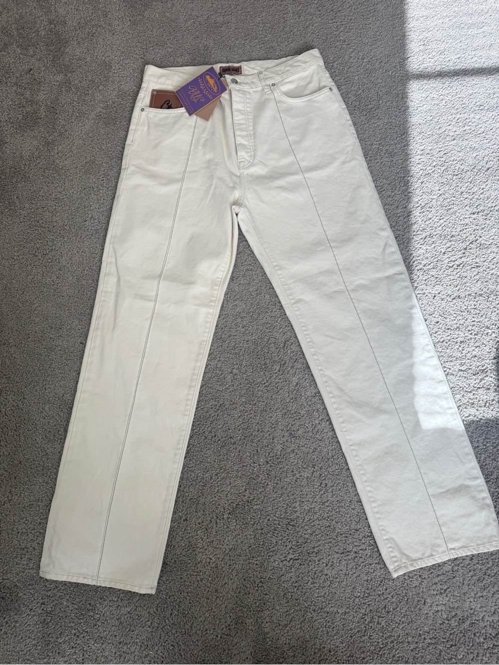 Corteiz Straight-Leg Jeans with Front Seams